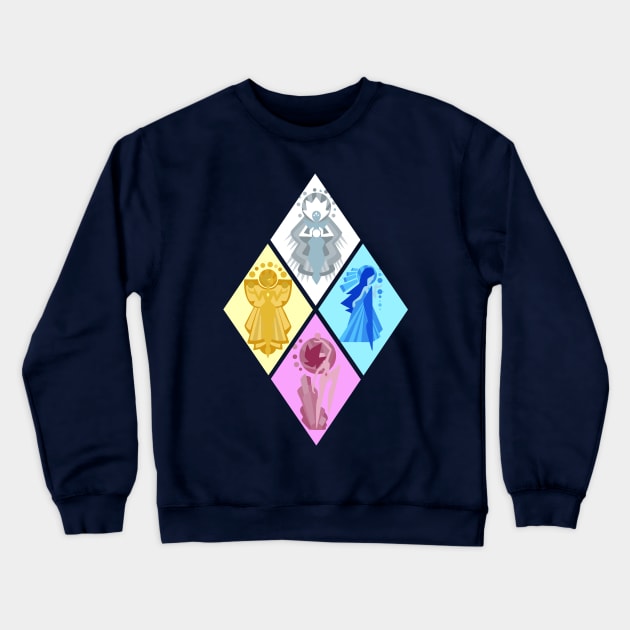 The Great Diamond Authority - Steven Universe Crewneck Sweatshirt by valentinahramov